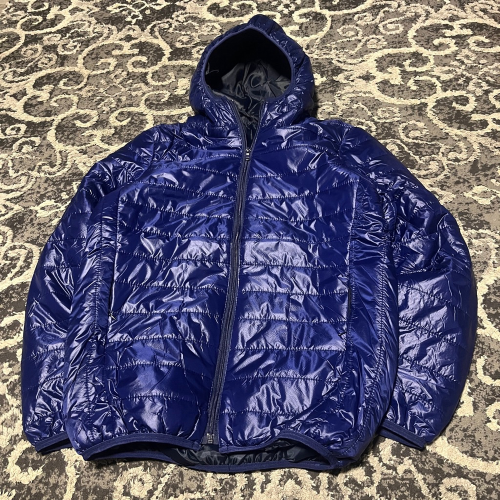 Men's Unbranded Blue Puffer Jacket S